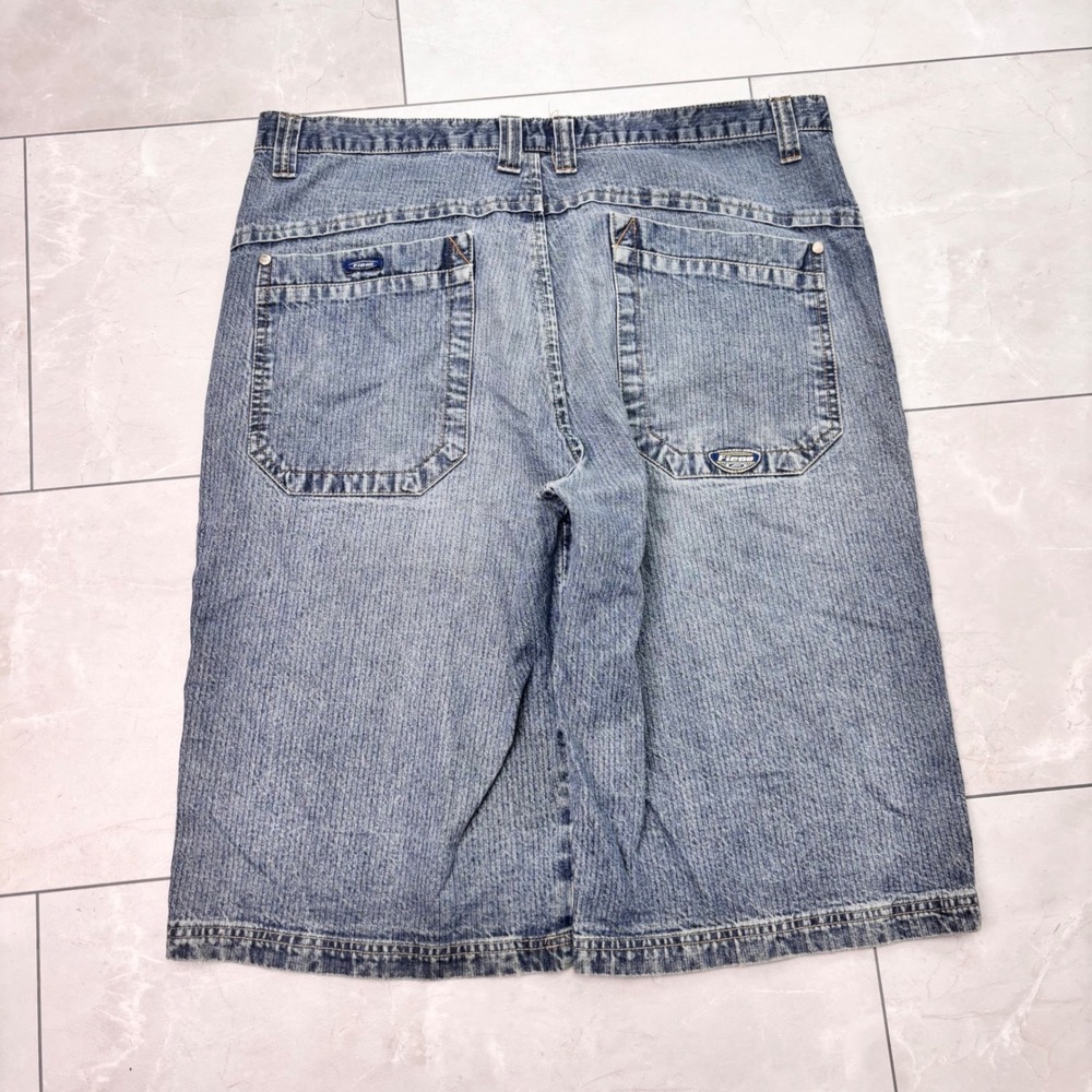 Fierd Y2K Baggy Wide Leg Jeans 38 Skate Hip Hop Light Wash Denim - Picture 5 of 10